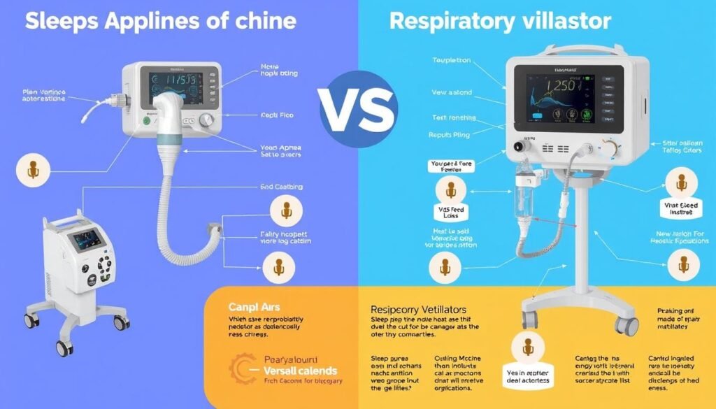 睡眠呼吸機和呼吸機功能比較