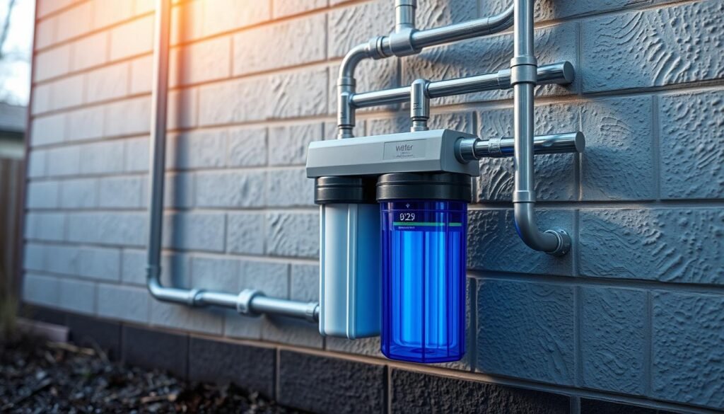 安裝在家庭進水管上的全戶式淨水器系統