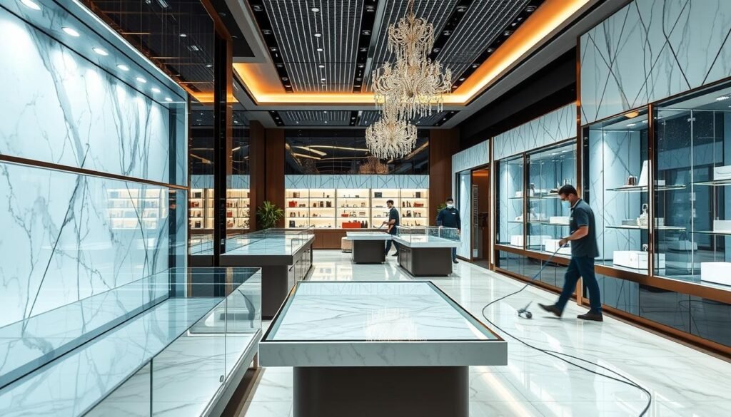 零售業特殊材質清潔技術